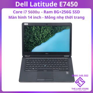 Laptop Dell Latitude E7450 màn 14 inch - Core i7 5600U 8G 256G SSD