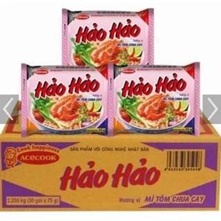 Thùng 30 gói mì Hảo Hảo tôm chua cay 75g (date mới)