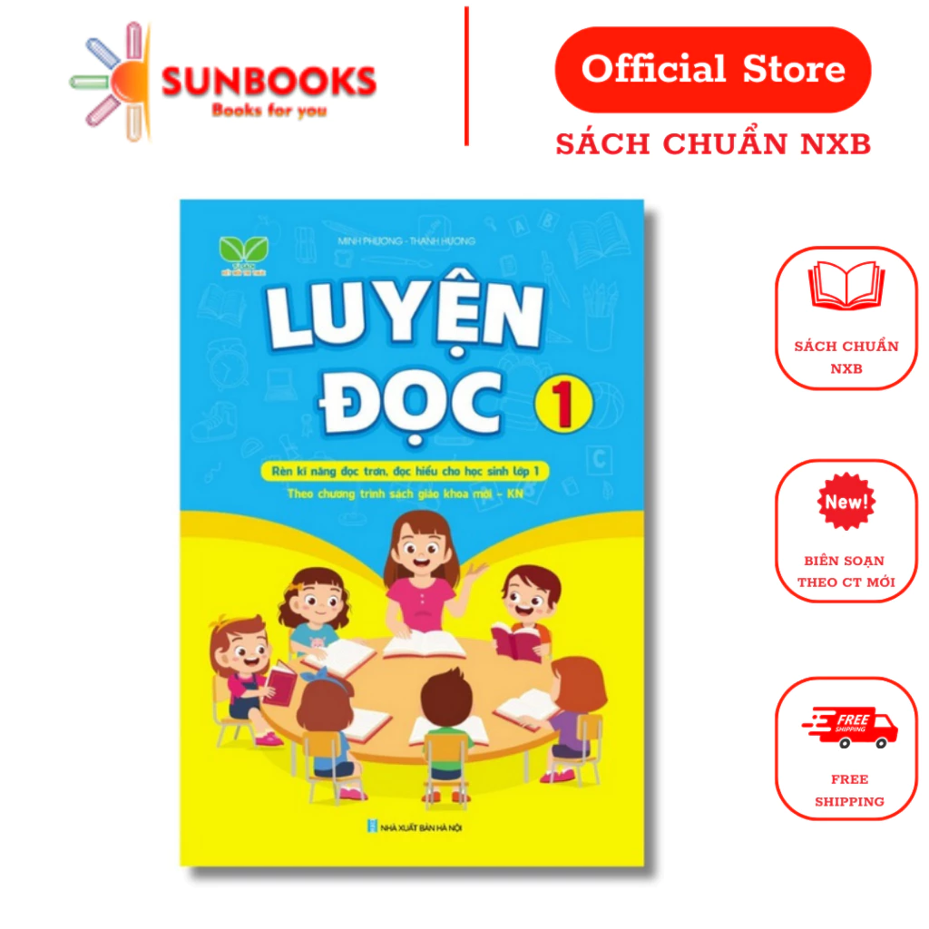 Sách - Luyện Đọc Lớp 1 - Chương Trình Học Mới Kết Nối Tri Thức Với Cuộc Sống (1 cuốn)