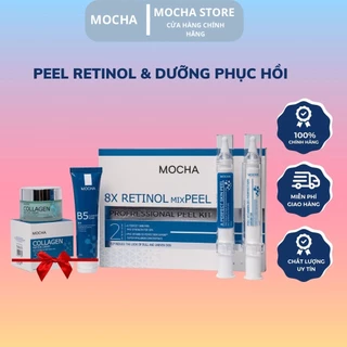 [ CHÍNH HÃNG ] Retinol Mix Peel Mocha Peel Da Siêu Vi Tảo , Combo Peel Tại Nhà Mua 1 Được 4