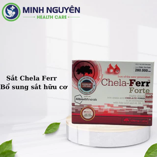 Chela-Ferr Forte Olimp Labs bổ sung sắt dành cho phụ nữ mang thai và sau sinh, dễ hấp thu Hộp 30 viên - DNC06