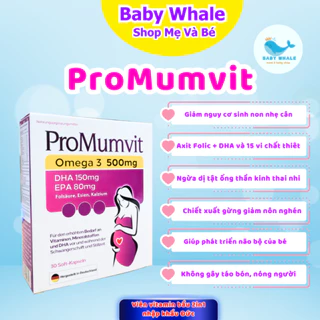 Promumvit Bổ sung Axit Folic và DHA cho mẹ bầu nhập khẩu Đức