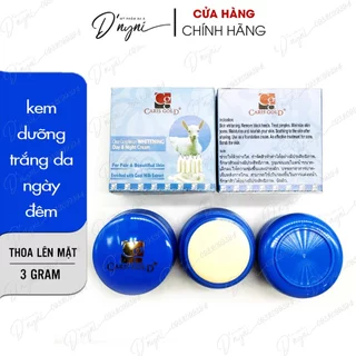 Kem Dưỡng Trắng Da Ngày Đêm Chiết Xuất Sữa Dê Caris Gold Goat Milk Thái Lan 3 Gram