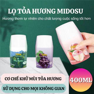 Lọ Tỏa Hương Midosu Mino Sáp Thơm Khử Mùi Để Phòng Ngủ, Phòng khách, Sáp Thơm Để Ô Tô Thế Hệ Mới 400ml