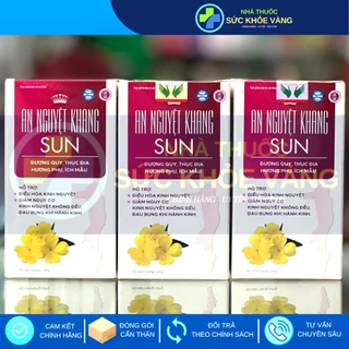 AN NGUYỆT KHANG SUN - Giảm Đau Bụng Kinh, Điều Hoà Kinh Nguyệt (Hộp 50 viên)