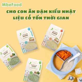 Cháo hạt vỡ cho bé ăn dặm MBeFood bột cháo gạo Nhật Hokkaido