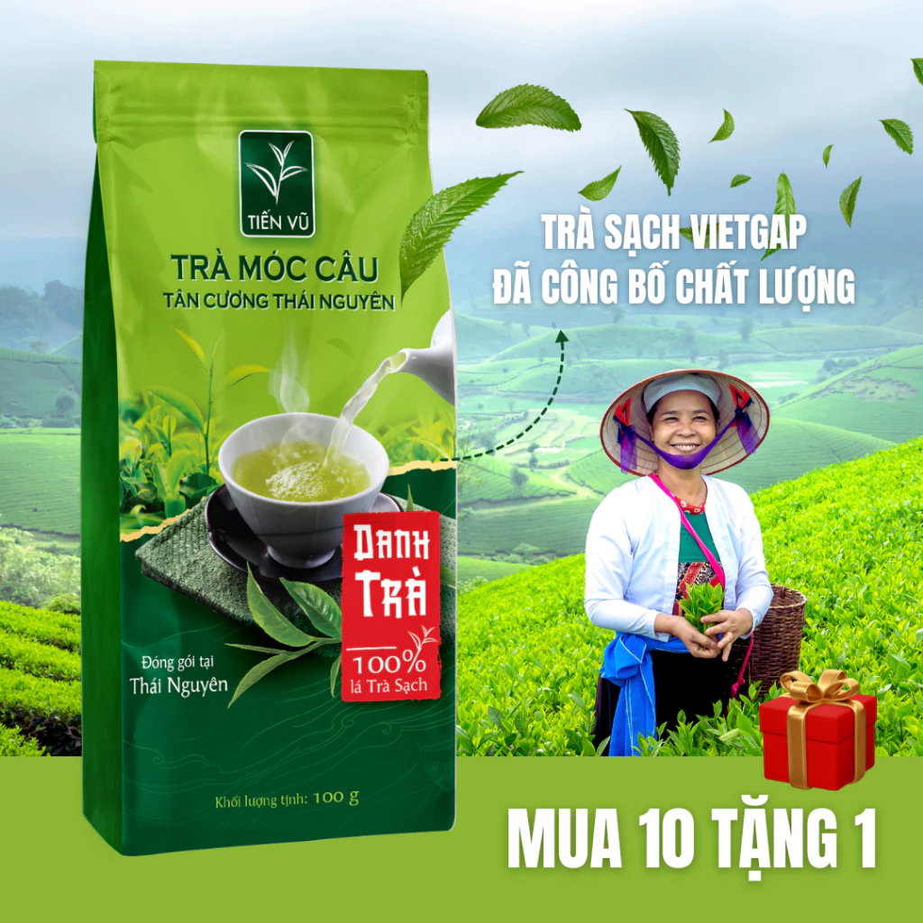 Trà Móc Câu Tân Cương Thái Nguyên (100g) - Đặc Sản Trà Thái Nguyên