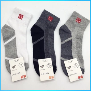 Set 5 đôi tất vớ Uniqlo nam nữ cổ ngắn cổ trung chống hôi chân siêu co dãn chất liệu cotton