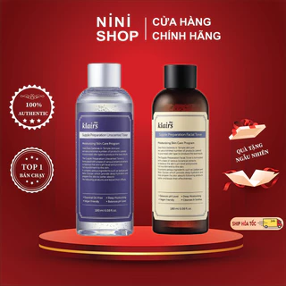 Nước Hoa Hồng Không Mùi, Có Mùi Dear, Klairs Supple Preparation Unscented Facial Toner 180ml - ninishop