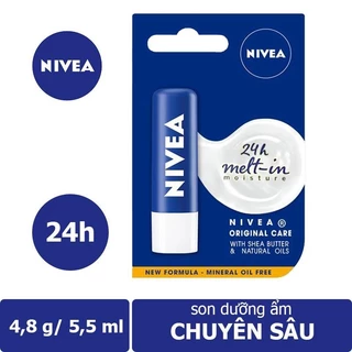 Son dưỡng ẩm chuyên sâu Nivea Original Care (4.8g) - Chính Hãng