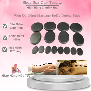 Đá Nóng, Massage Body Đá Tròn Đá Oval Đá Spa Đông Y Massa Mặt Đả Thông Kinh Lạc Oval 8x6cm tròn 8x8cm