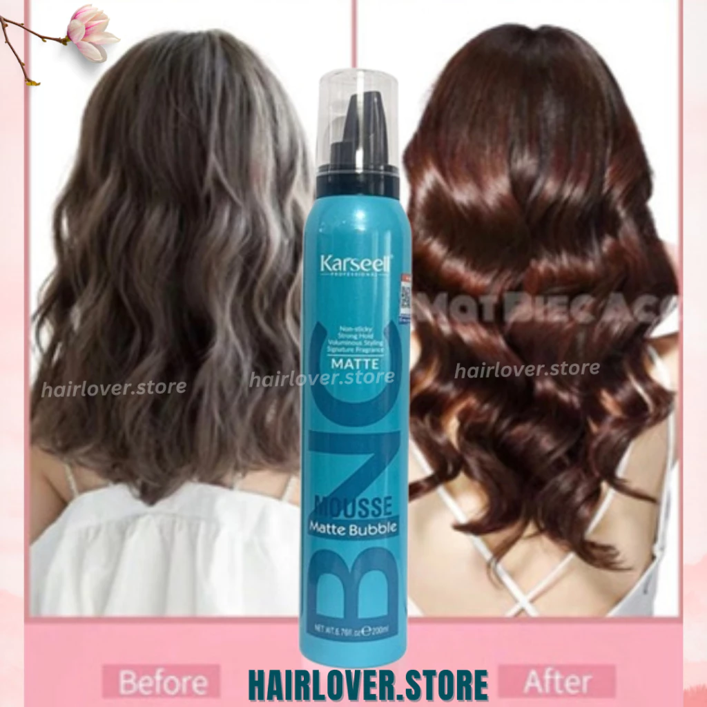 Keo xịt giữ nếp tóc uốn xoăn Karseell BNC Curly Mousse, bọt tạo kiểu giữ nếp tóc nữ mềm HAIRLOVER