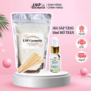 1kg sáp wax lông nóng hard wax beans tặng kèm mỡ trăn nstore 75ml giúp triệt lông nách,tay chân,râu,bikini