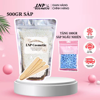 500g sáp wax lông nóng hard wax beans tặng kèm 100g sáp wax giúp làm sạch lông vùng tay chân,nách ,râu,bikini