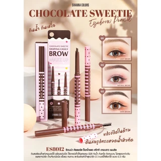 Chì kẻ mày SIVANNA COLORS CHOCOLATE SWEETIE EYEBROW PENCIL : ES8012