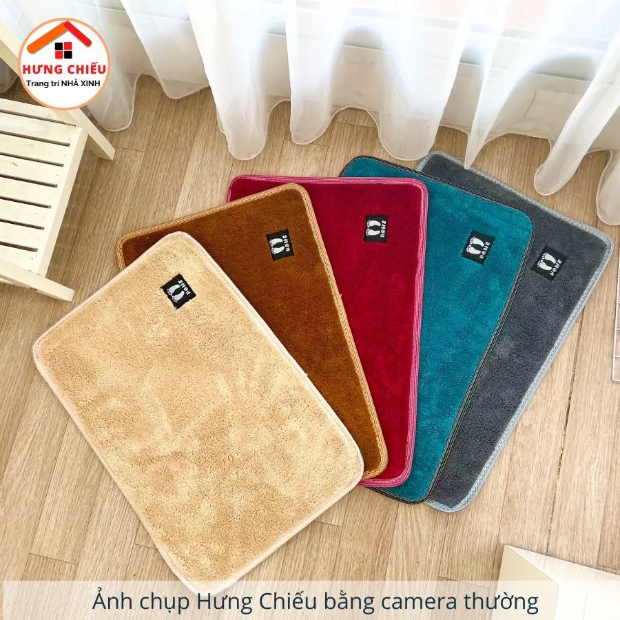 Combo 5 thảm lông cừu CLM ngẫu nhiên siêu thấm hút chống trơn trượt - Hưng Chiếu ED08