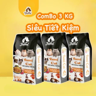 <3KG> Thức ăn hạt cho mèo Yumi hạt nhỏ đầy đủ dưỡng chất Yumi Cat 3KG