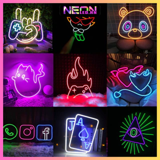 Đèn Led Neon trang trí phòng ngủ, quán ăn, góc livestream cực HOT với thiết kế đa dạng, màu sắc bắt mắt giá siêu rẻ