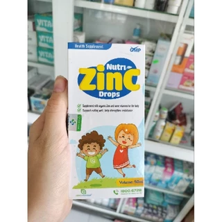 Kẽm nhỏ giọt cho bé nutri ZINC drops bổ sung kẽm, vitamin, hổ trợ ăn ngon và tăng đề kháng