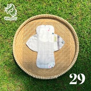 Băng vệ sinh vải Wingpad - Size 21cm-Kiểu LÕI LIỀN dùng Cốc nguyệt san, bị huyết trắng, gần cuối kỳ