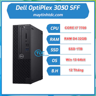 Máy tính để bàn DELL OPTIPLEX Core i7 7700 | RAM 32GB | SSD 1TB.Bảo hành 12 tháng 1 đổi 1