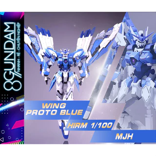 [HÀNG CÓ SẴN] Mô Hình Lắp Ráp HiRM High Resolution MG Wing Proto Zero Blue ver. (tặng kèm base)