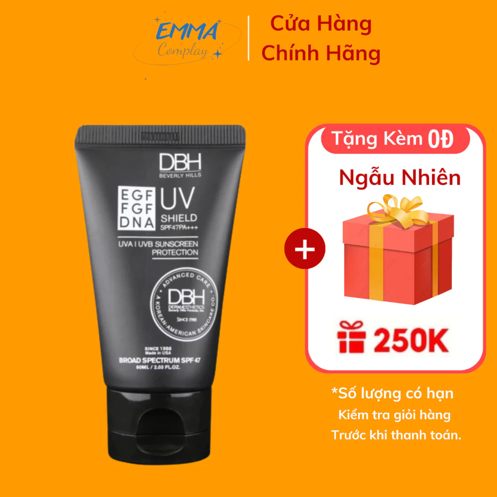 Kem chống nắng DBH EGF UV SHIELD SPF50+ PA +++ 60ml