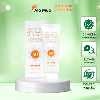 Kem chống nắng Ecotop - Perfect Daily Collagen Mild Sun SPF50 70ml