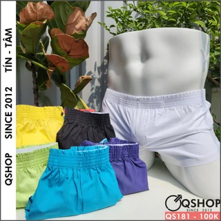 Quần đùi ngủ quần short ngủ ngắn vải cotton nhẹ thoáng mát QSHOP QS181