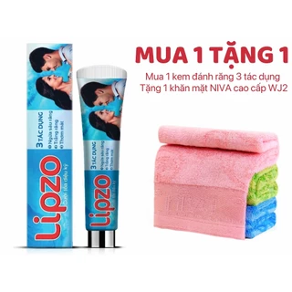 [MUA 1 TẶNG 1] Mua 1 tuýp kem đánh răng 3 tác dụng Tặng 1 khăn mặt sợi tre pha cotton tự nhiên cao cấp NIVA WJ2