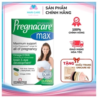 [Chuẩn Air] [Date MỚI] Vitamin Bầu Anh Pregnacare Max 84 viên - No1 UK