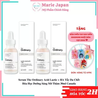 Serum The Ordinary Acid Lactic + HA  Tẩy Da Chết Hóa Học Dưỡng Sáng Mờ Thâm 30ml Canada