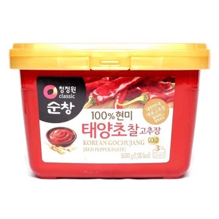 Tương ớt Gạo Lứt Hàn Quốc nấu bánh gạo Gochujang Hộp 500G