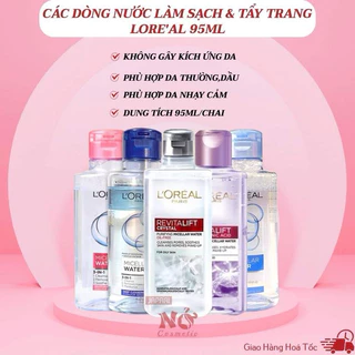 ( Công ty )Nước tẩy trang Loreal Paris Revitalift Crystal dành cho da dầu/ siêu cấp ẩm 95ml