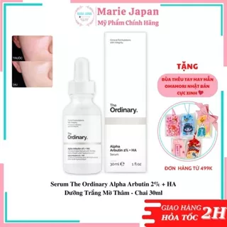 Serum The Ordinary Alpha Arbutin 2% + HA Dưỡng Trắng Mờ Thâm - Chai 30ml