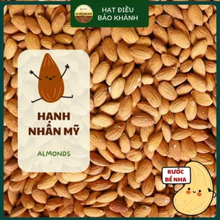 500G Hạnh nhân tách vỏ sấy chín nhập khẩu Mỹ loại không muối làm sữa hạt, tẩm mật ong, làm hạt socola - Bảo Khánh