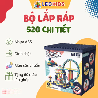 Bộ Đồ Chơi Lắp Ráp Xếp Hình Cho Bé Mới Bắt Đầu 520 Chi Tiết  Phát Triển Trí Tuệ, Rèn Luyện Tư Duy, Tính Kiên Nhẫn Cho Bé