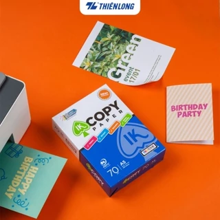 Combo 5 Ream giấy A5 70 gsm IK Copy (500 tờ) - Giấy in đều mực, không lem, độ dày nâng cao, hàng nhập khẩu Indonesia