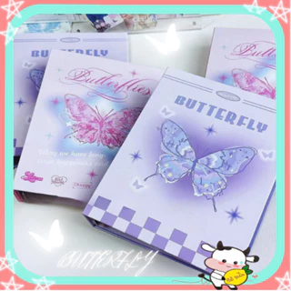 Collect Book Sổ Đựng Card Bo Góc Binder A5 Album Rỗng Thần Tượng Kpop Butterfly Bò Sữa VPBL15