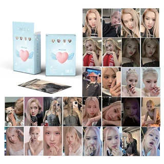 Hộp 50 tấm Photo card Hologram Blackpink Rosé Lisa Jennie Jisoo Bo Góc (Mẫu Mới) [ptstyle]