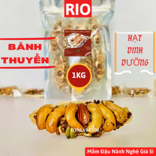 1Kg, 500g Bánh Thuyền Mix Hạt Dinh Dưỡng RIO, ăn kiêng ăn vặt, granola, giảm cân, eatclean, ăn healthy