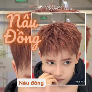 Thuốc Nhuộm Tóc Màu NÂU ĐỒNG Nam Không Cần Tẩy | Tudayhair, Tudayhairs