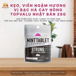 Kẹo, Viên Ngậm Hương Vị Bạc Hà Cay Nồng Topvalu Nhật Bản 28g - Bách Hóa Mini