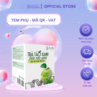 Trà Táo Xanh Giảm Cân Kelly Thảo Mộc Adela Detox Hộp 12 Gói Giảm Mỡ Bụng An Toàn Kiểm Soát Cân Nặng [Chính Hãng]