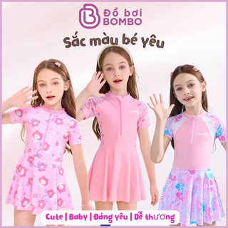 Đồ bơi bé gái váy gấu dâu dễ thương YUKE YY05