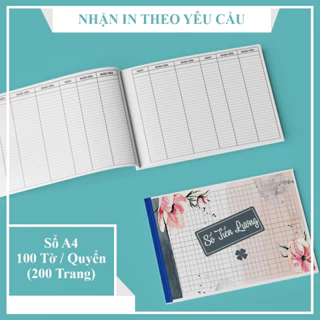 SỔ TIỀN LƯƠNG - 100 TỜ / 200 TRANG - KHỔ A4