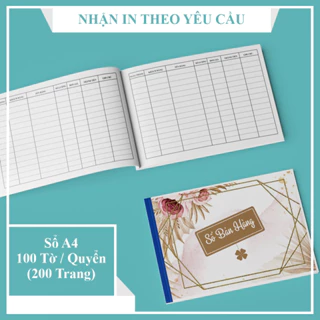 SỔ BÁN HÀNG - 100 TỜ / 200 TRANG - KHỔ A4