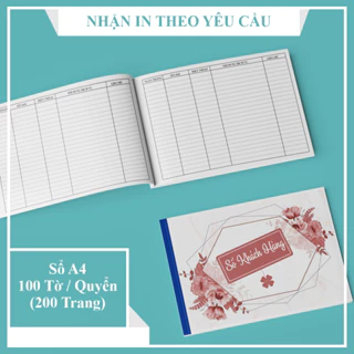 SỔ QUẢN LÝ KHÁCH HÀNG - 100 TỜ / 200 TRANG - KHỔ A4