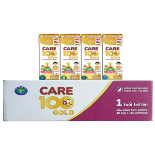 [Thùng 180ml] Thùng Sữa Bột Pha sẵn Nutricare Care 100 Gold, Hỗ trợ tiêu hoá,Tăng cân khỏe mạnh