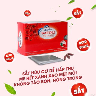 Sắt hữu cơ Safoli Avisure Hộp 30 viên có tích điểm